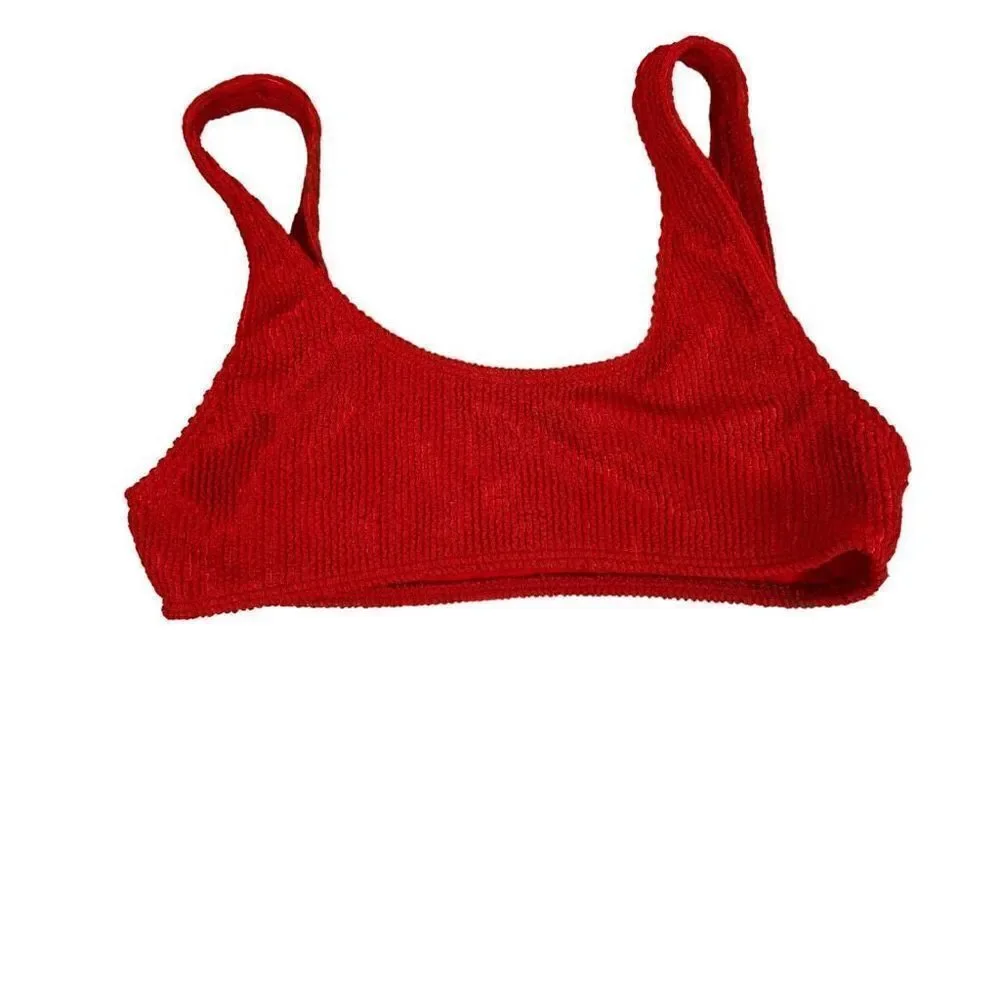 Frankie's Bikini's Red XS Wilderness Top and Small Bottom